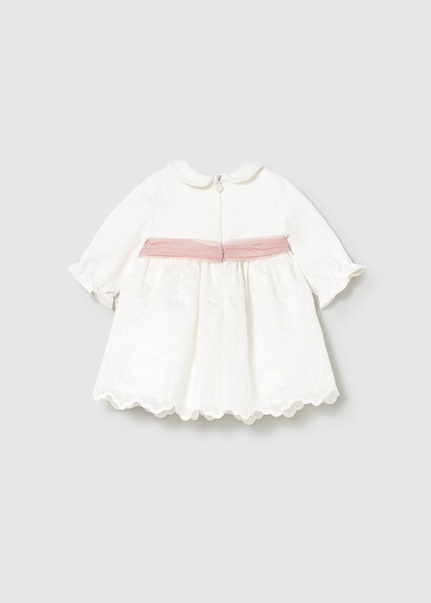 Rochie combinata broderie nou-nascut