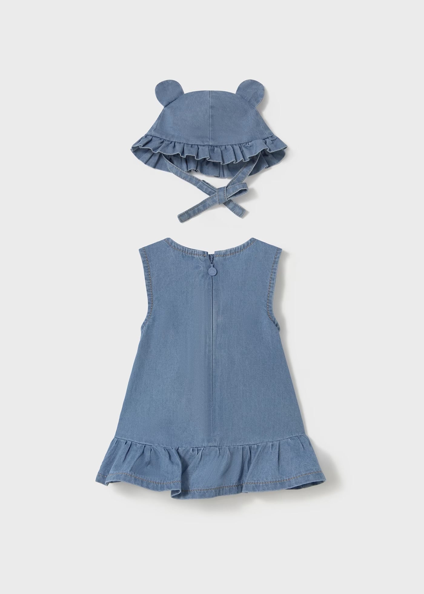 Rochie denim cu palarie nou-nascut fetite Mayoral