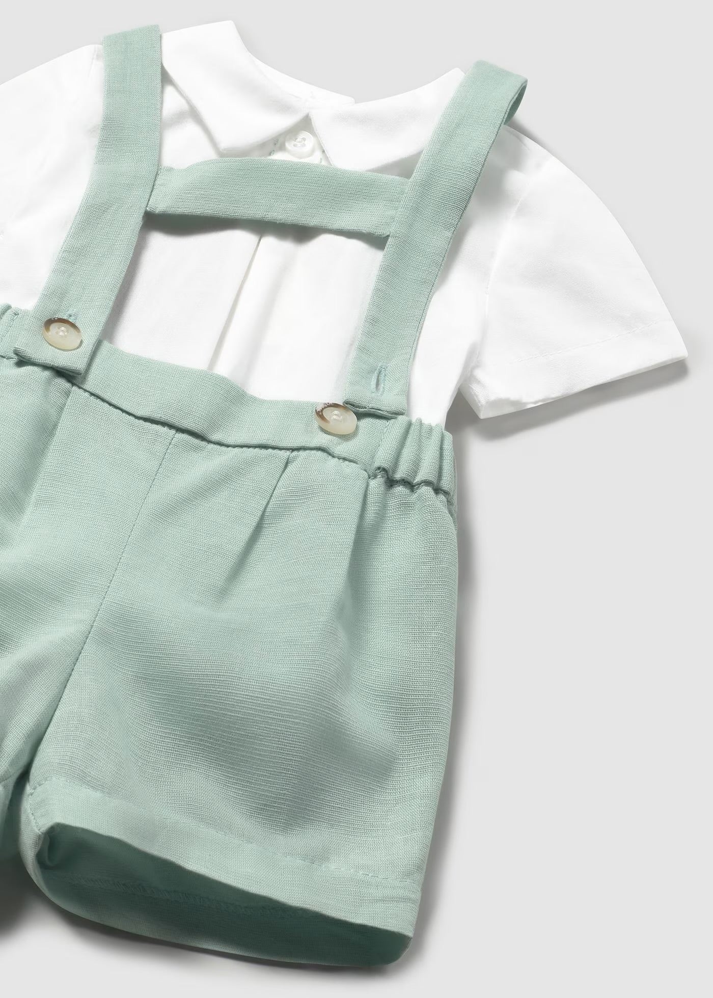 Set pantalolni scurti si camasa cu guler nou-nascut Mayoral