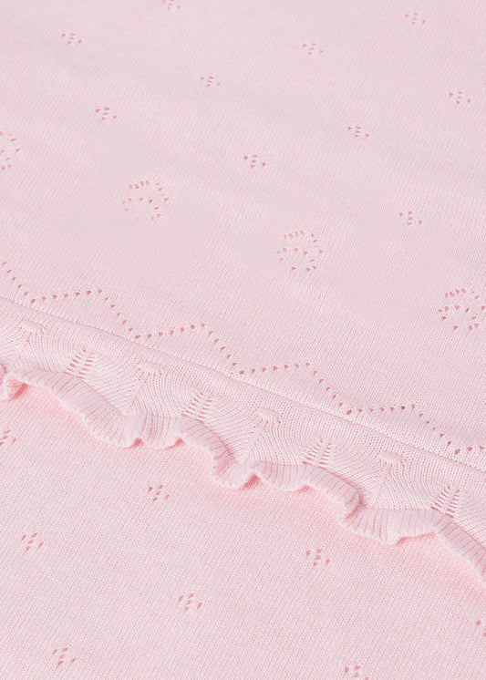 Patura tricotata bumbac bebe