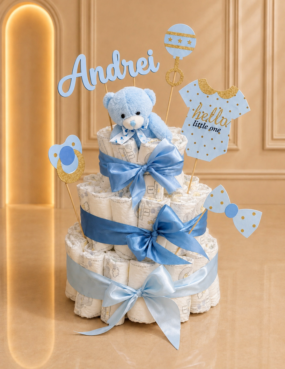 Tort pampers cadou nou-nascut baiat