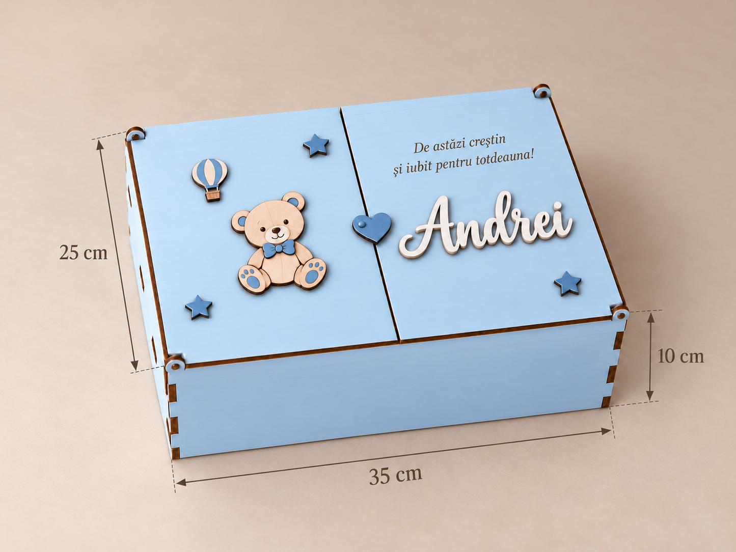 Cufar din lemn personalizat