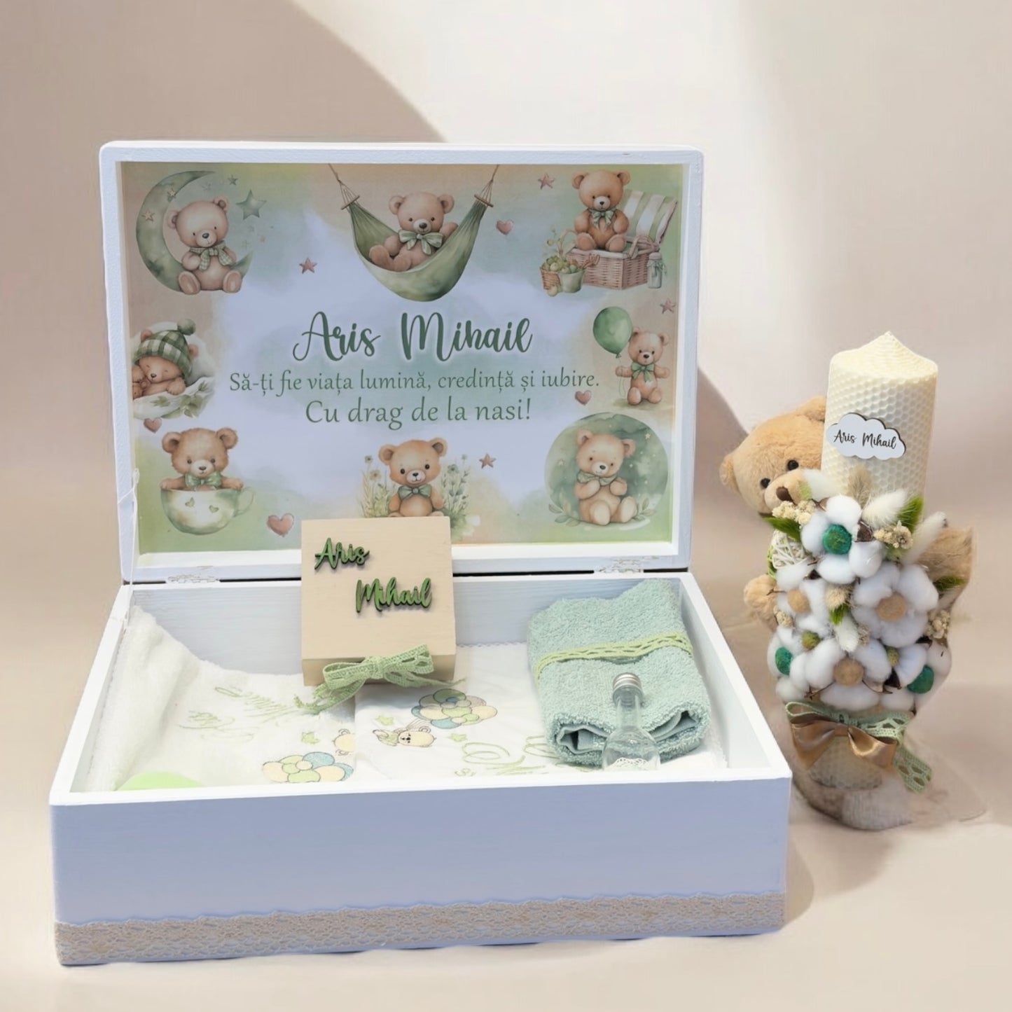 Cufar, trusou si lumanare personalizate