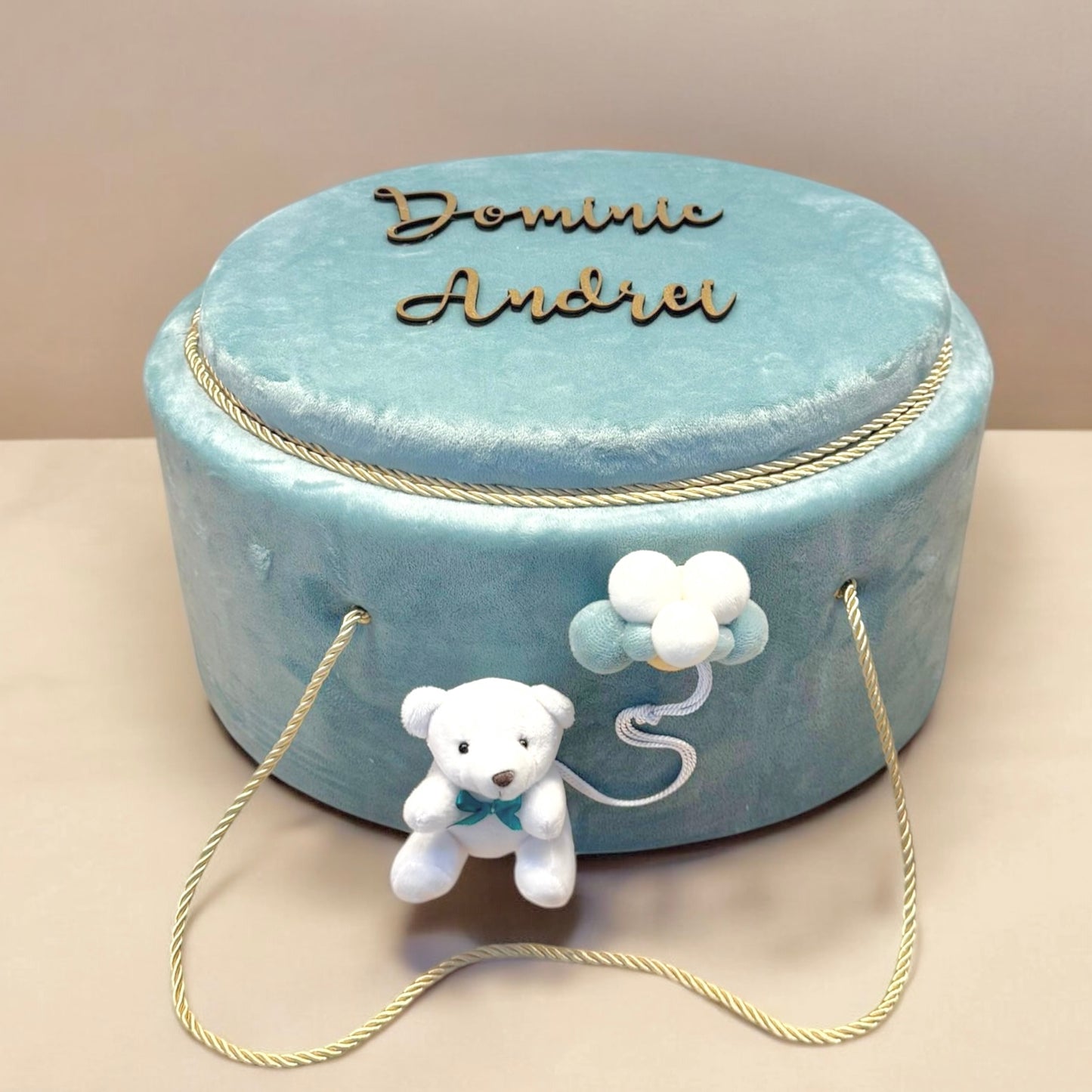 Cufar din catifea personalizat