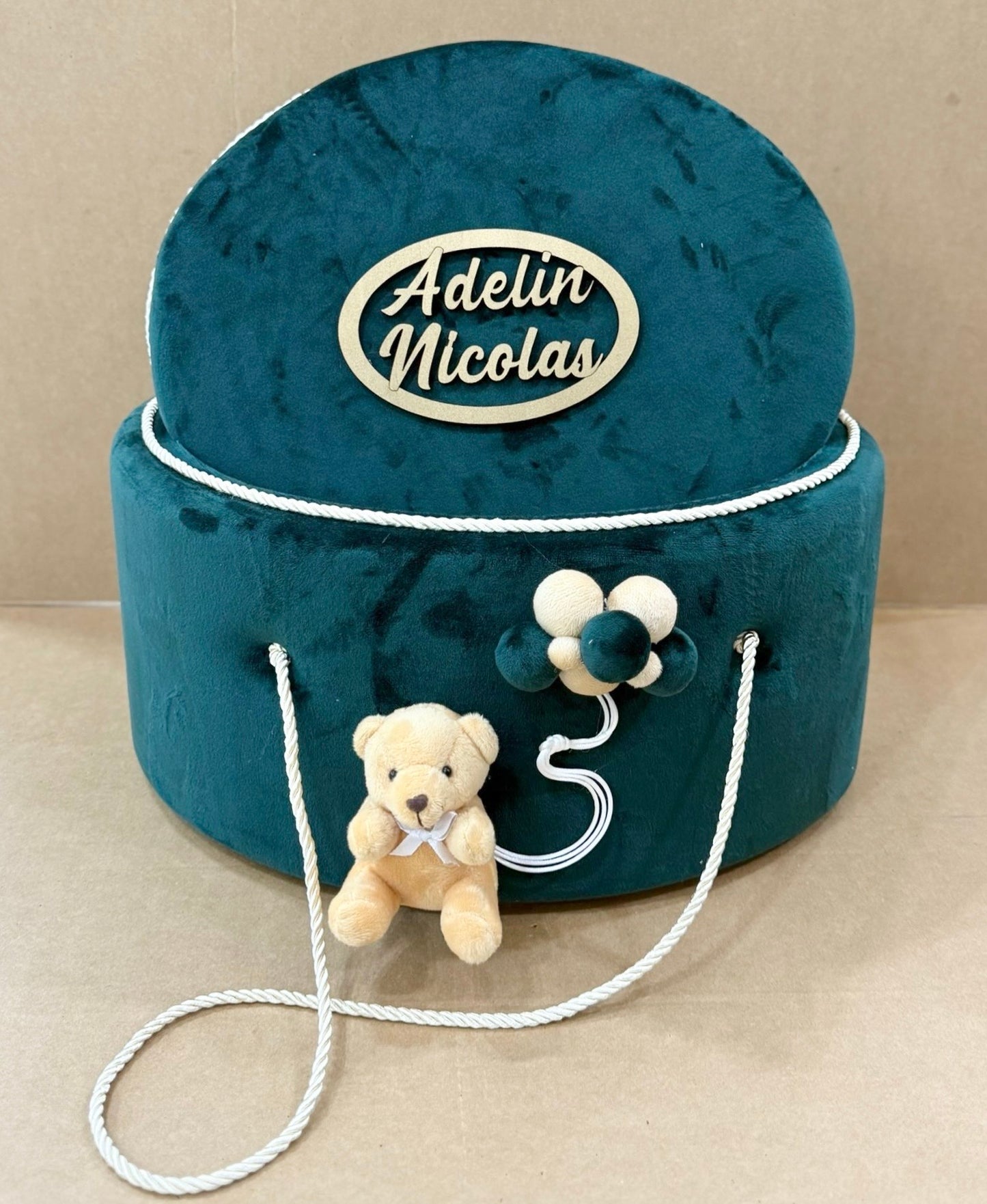 Cufar din catifea personalizat