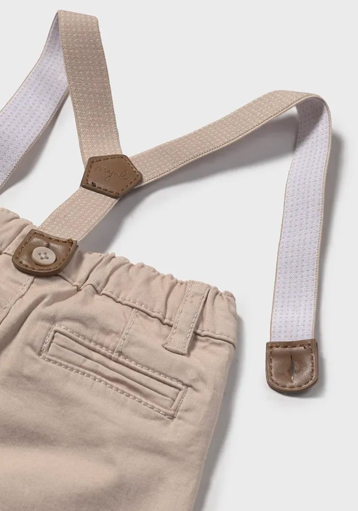 Pantaloni lungi cu bretele nou-nascut Mayoral