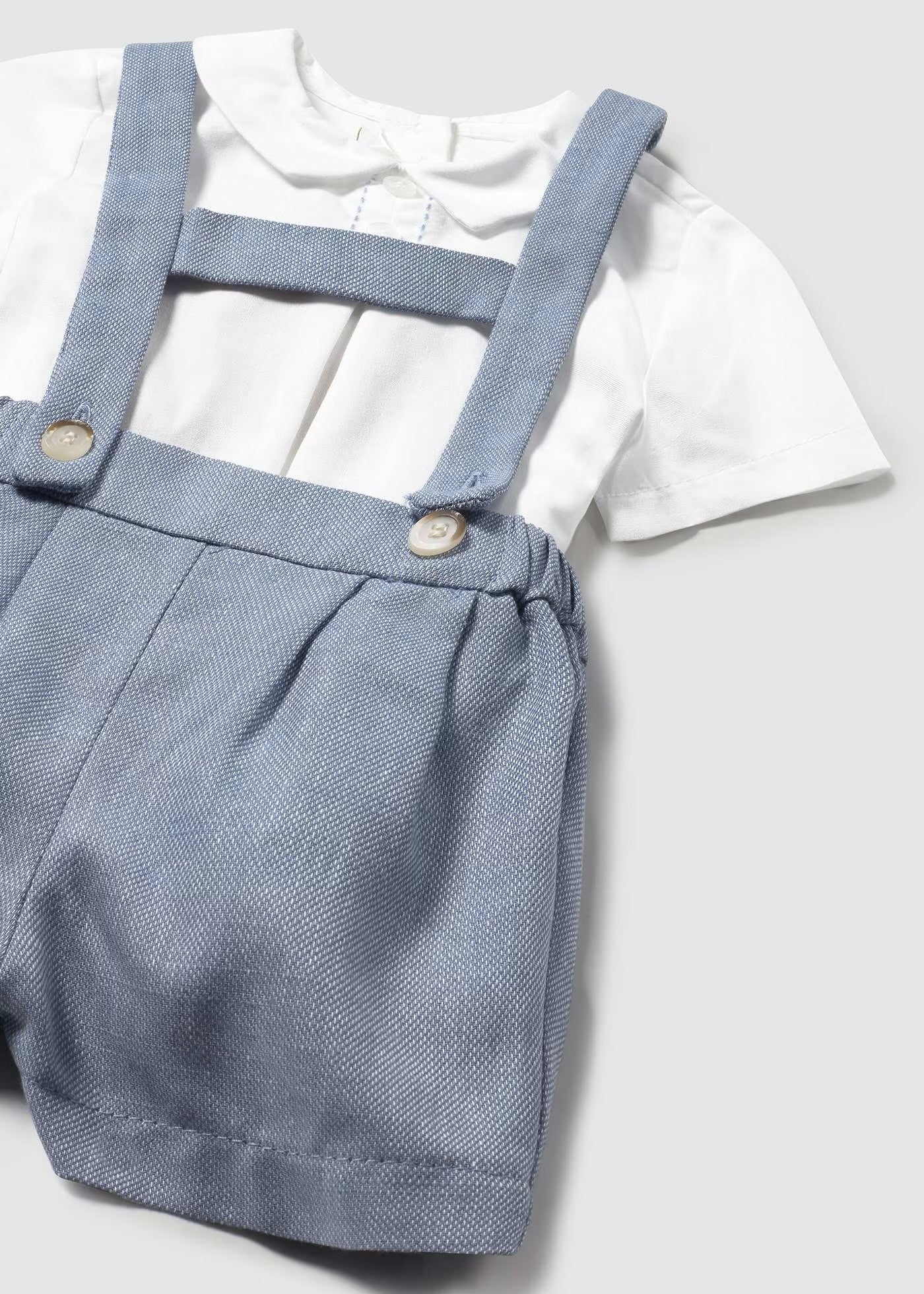 Set pantalolni scurti si camasa cu guler nou-nascut Mayoral