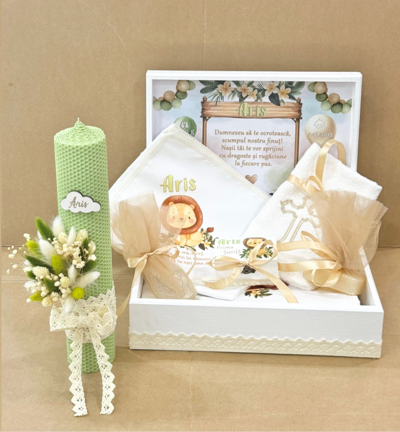 Set cufar, trusou si lumanare Aris