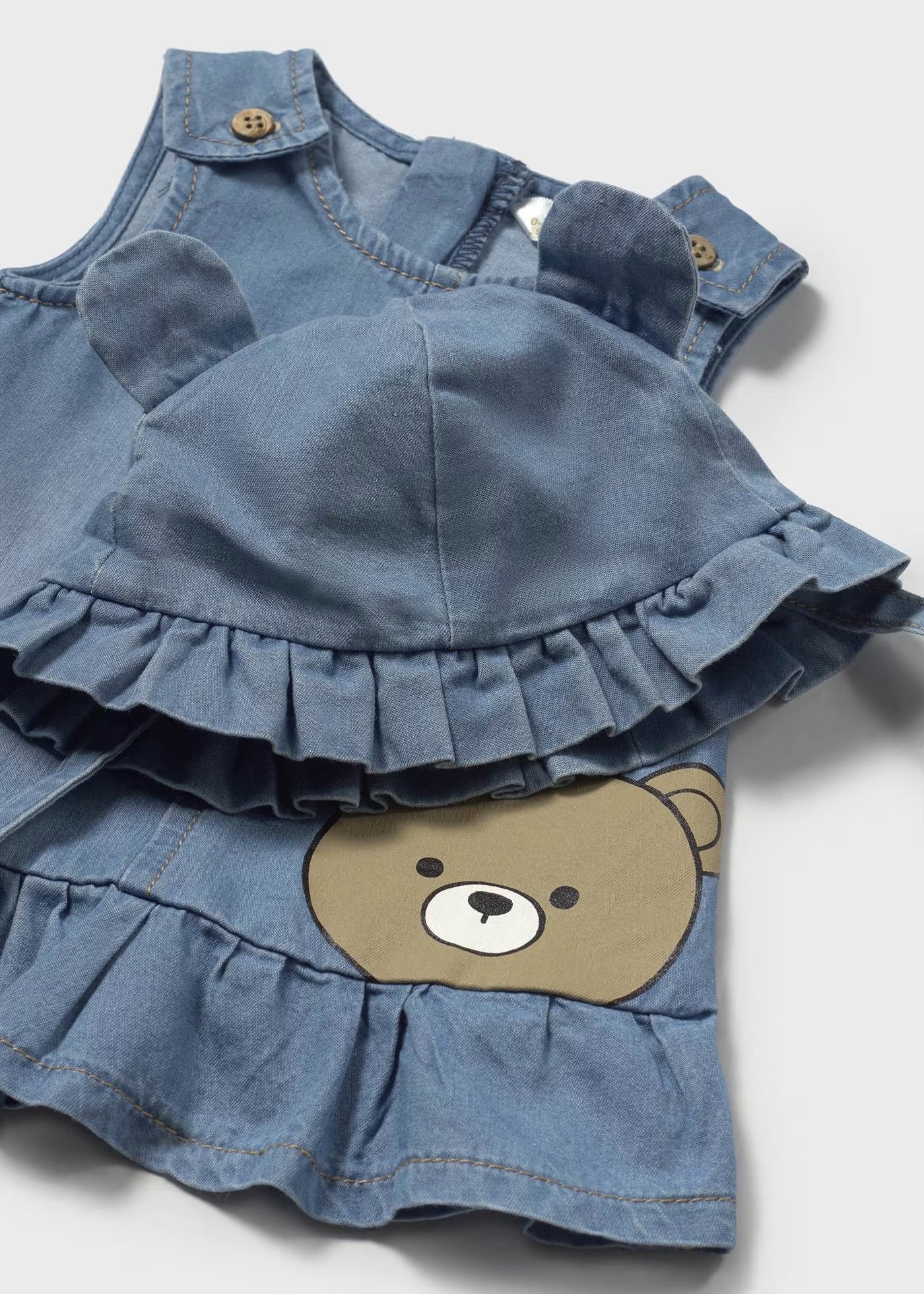 Rochie denim cu palarie nou-nascut fetite Mayoral