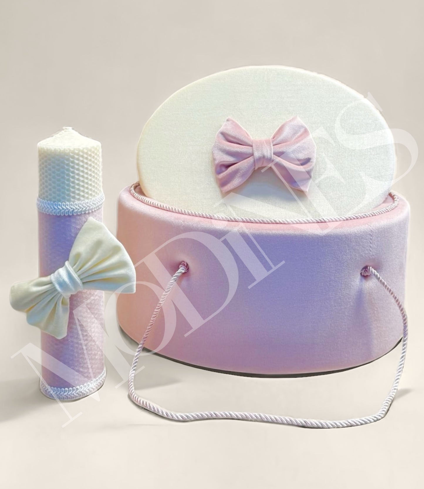 Set cufar, trusou si lumanare botez