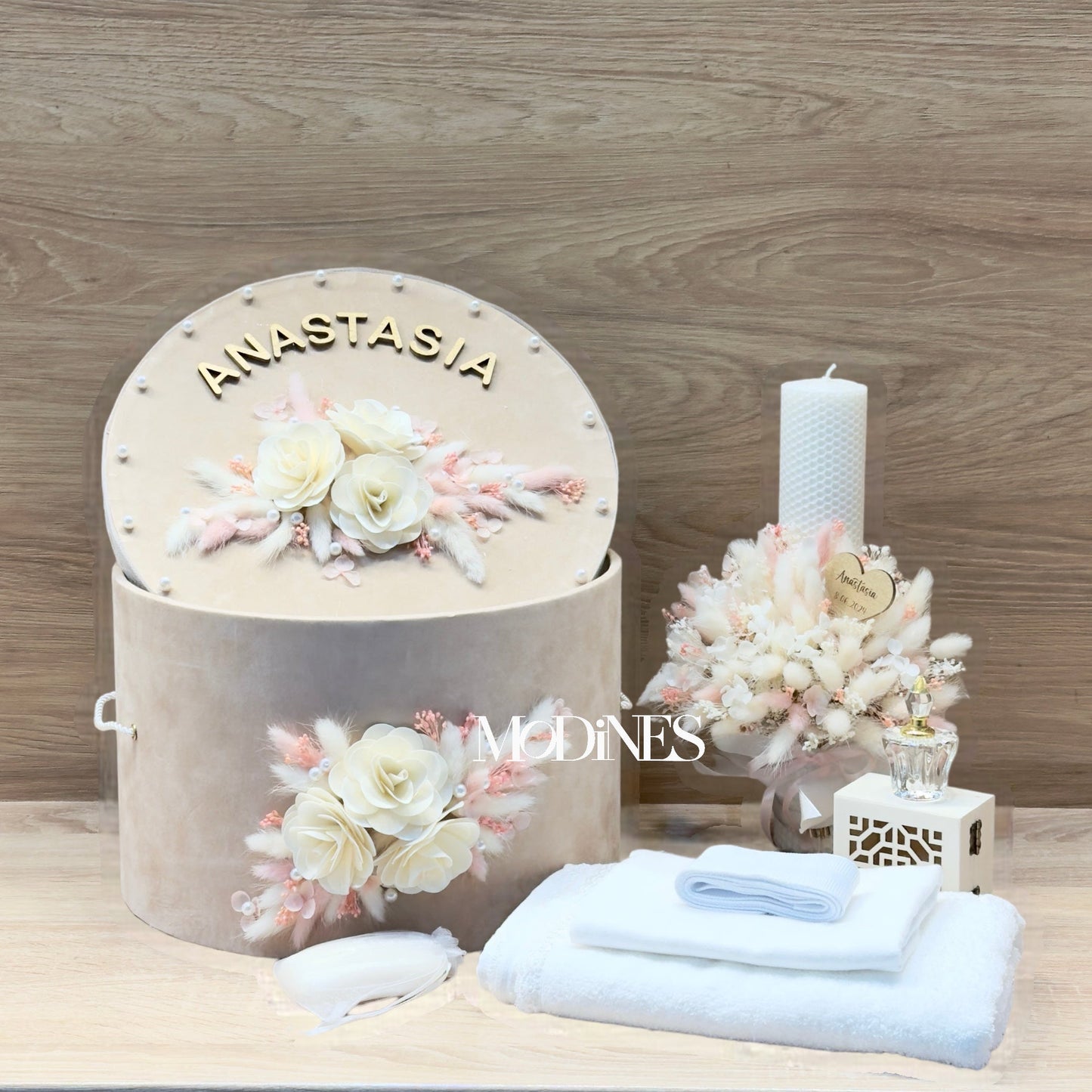 Set cutie, trusou si lumanare