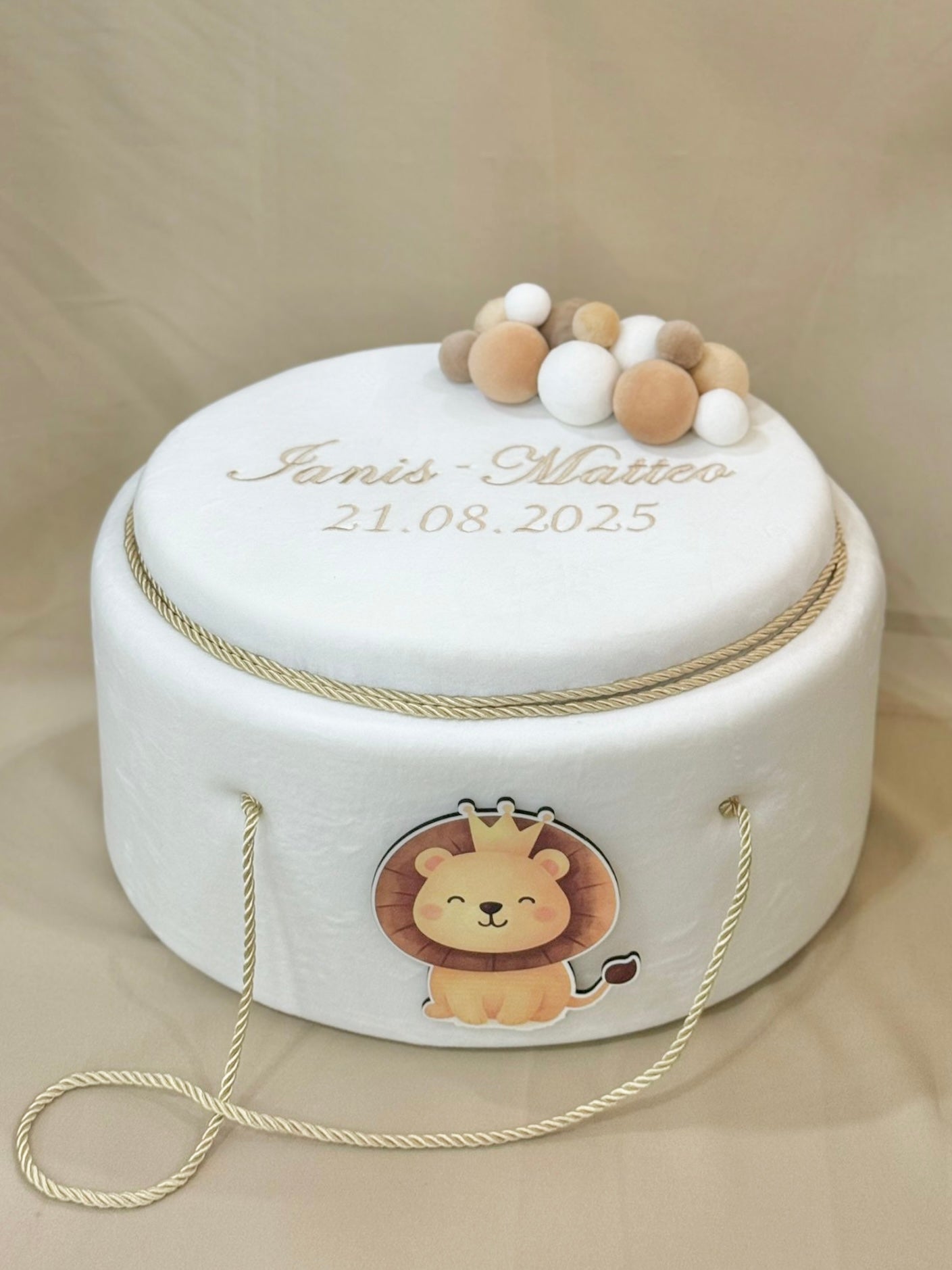 Cufar din catifea personalizat