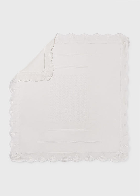 Patura tricotata bumbac bebe