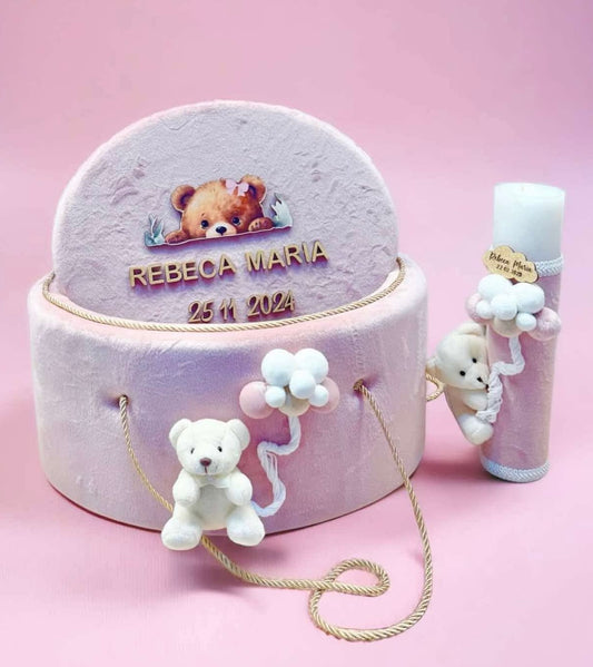 Set cufar si lumanare Rebeca