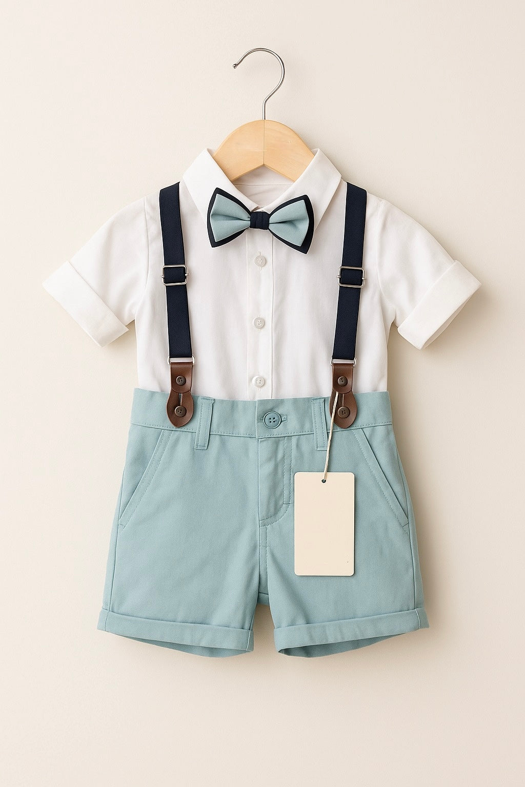 set botez baiat, haine elegante copii, outfit baietel 1 an, costum papion copil, bretele copii, haine evenimente copii, tinuta baiat botez