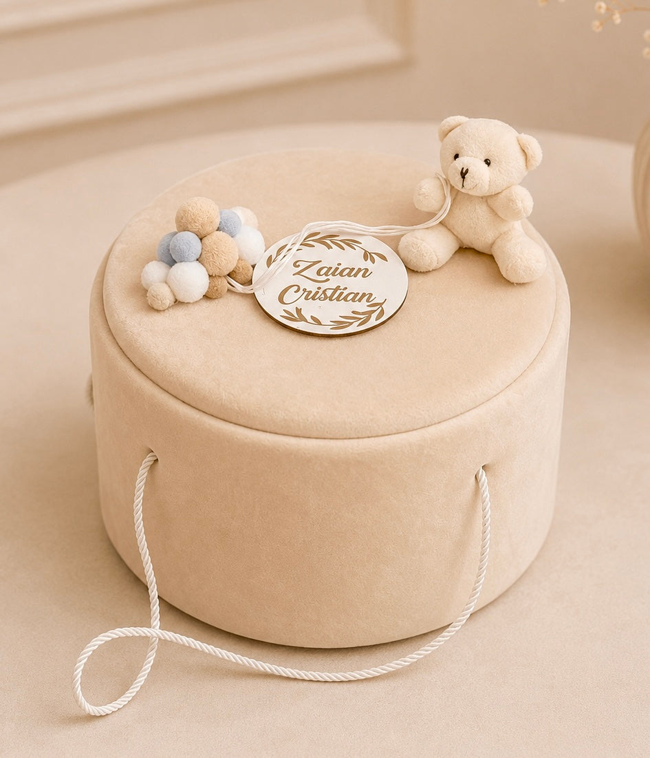 Cufar din catifea personalizat