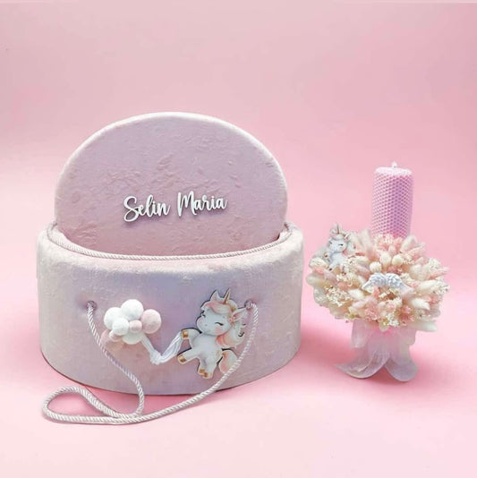 Set cufar si lumanare Selin