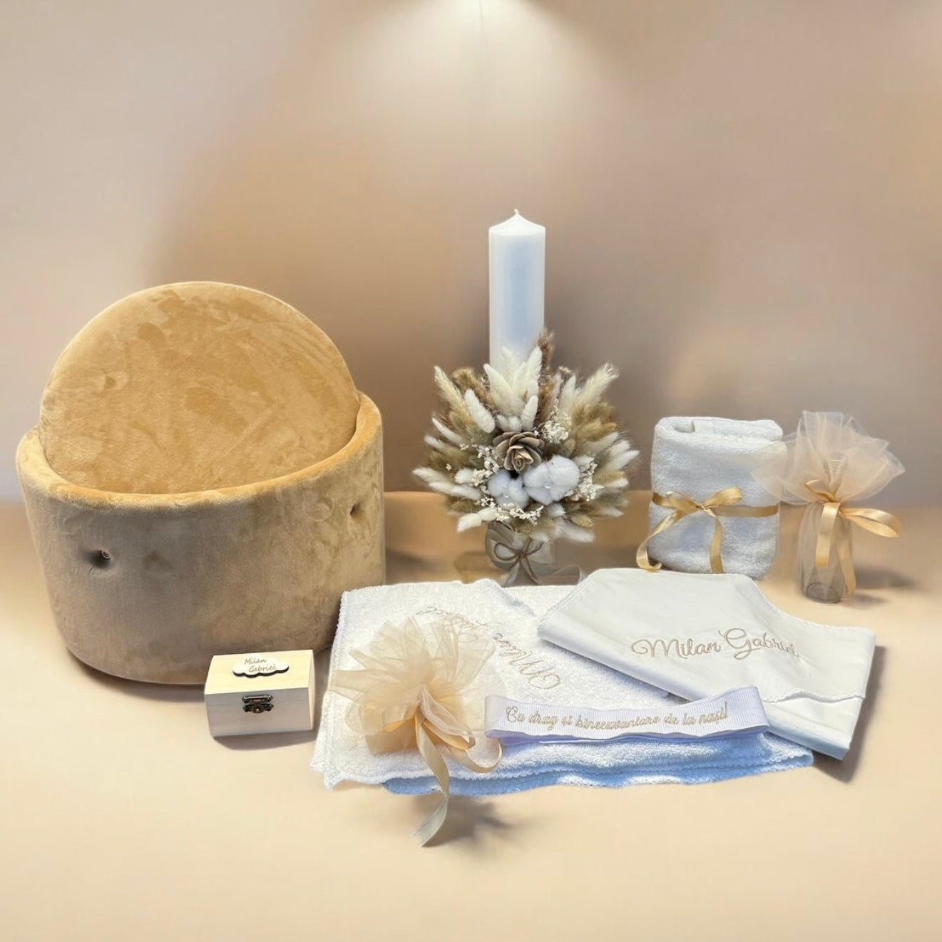 Set cufar, trusou si lumanare