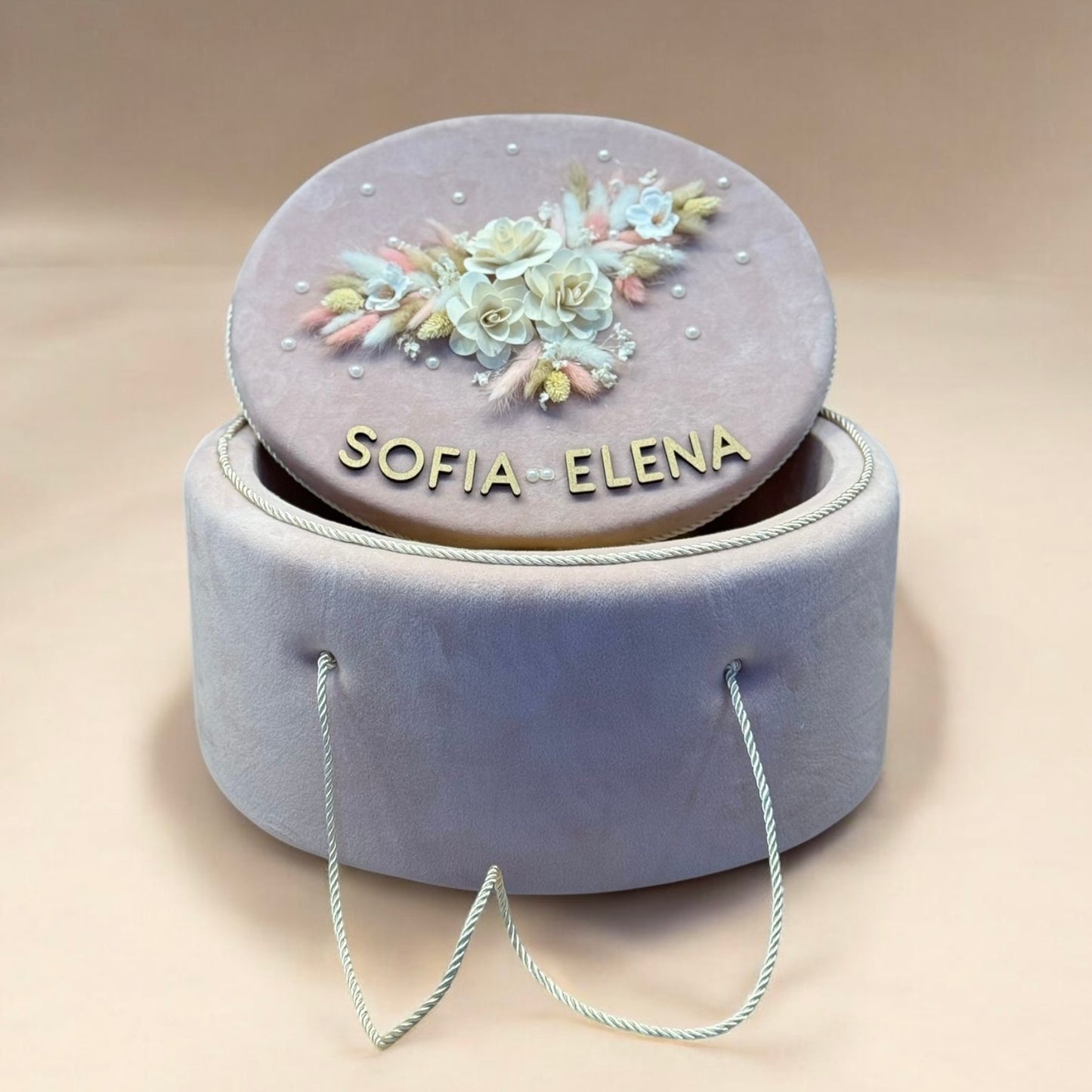 Cufar din catifea personalizat Sofia