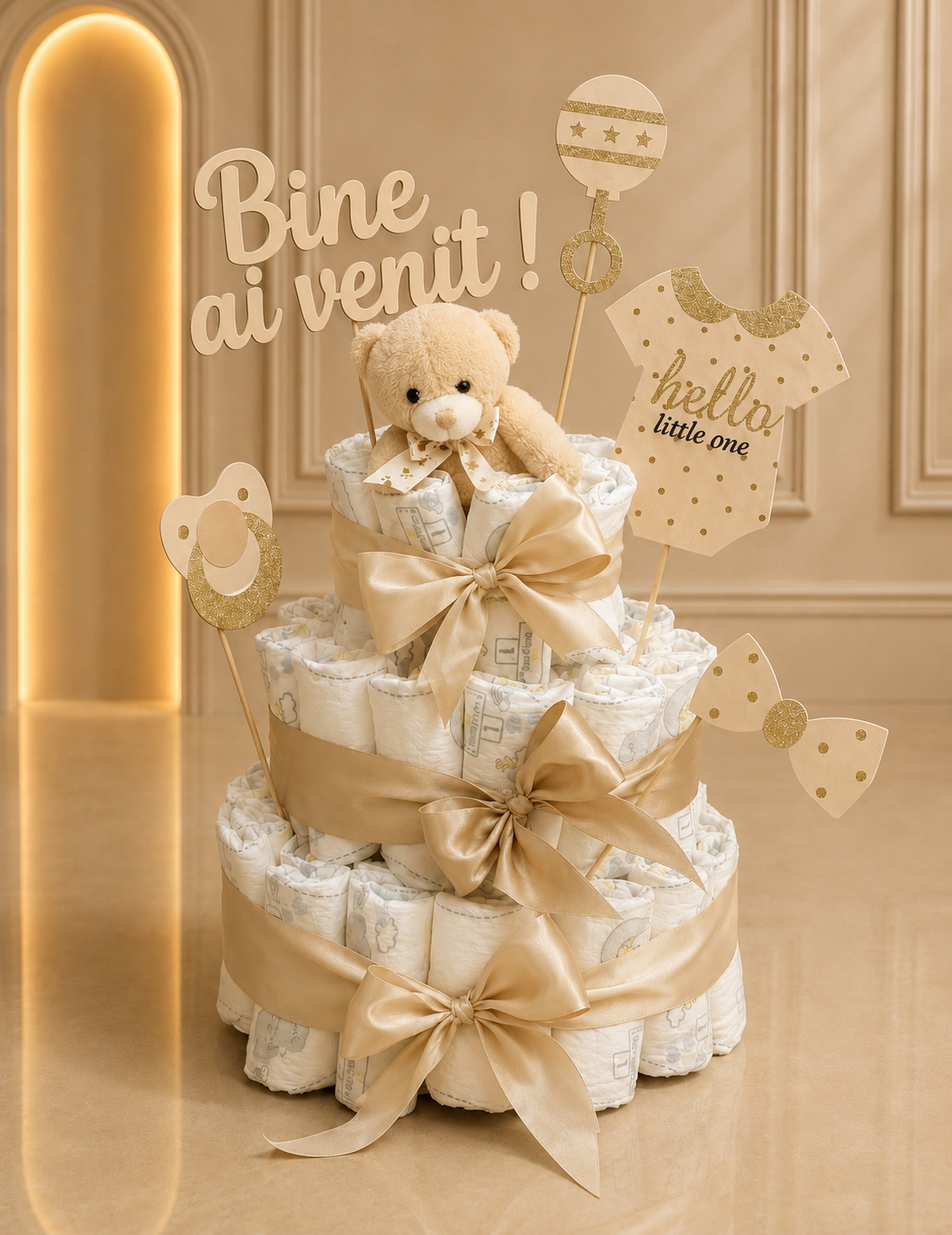 Tort pampers cadou gender reveal