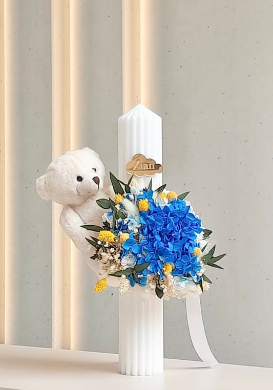 Lumanare botez baieti