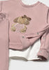 Set pantaloni cu bluza nou-nascut
