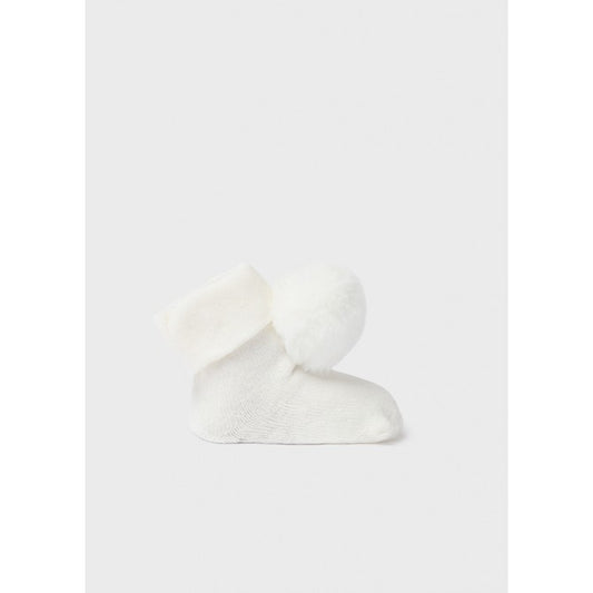 Set bebe Mayoral bentita si sosete cu pompon