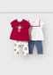 Set colanti 4 piese nou-nascut
