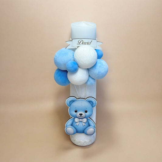 Lumanare botez Blue David