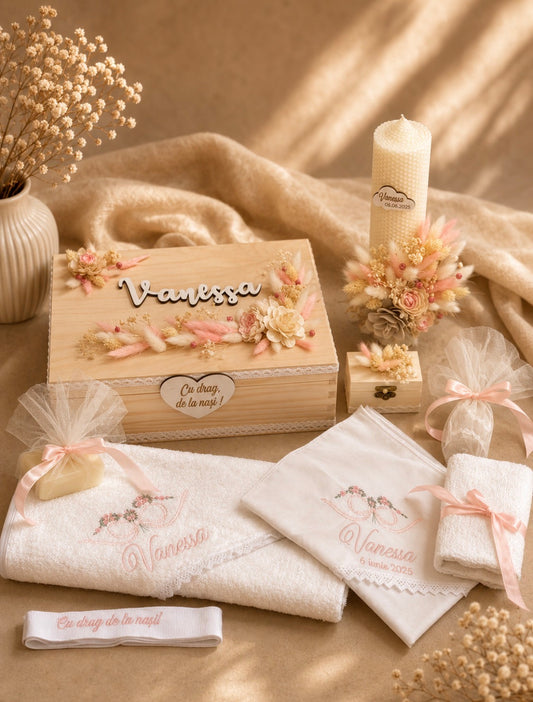 Cufar, trusou si lumanare botez