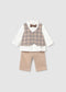 Set cu pantaloni lungi nou-nascut