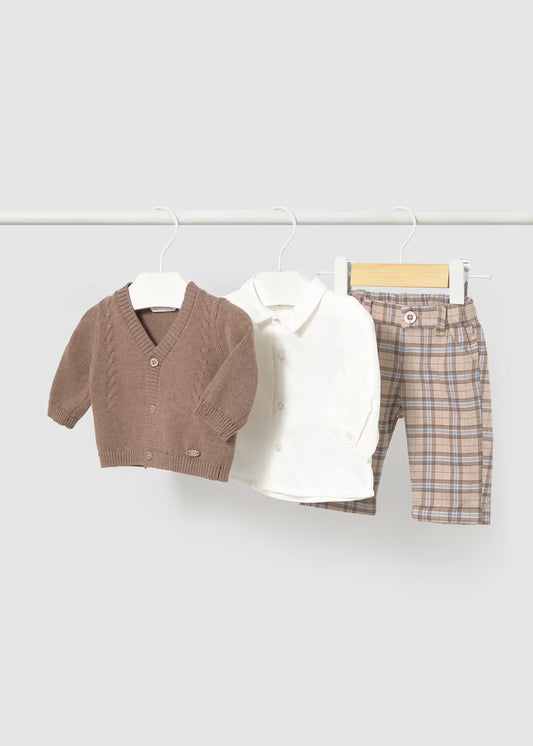 Set cu pantaloni lungi nou-nascut