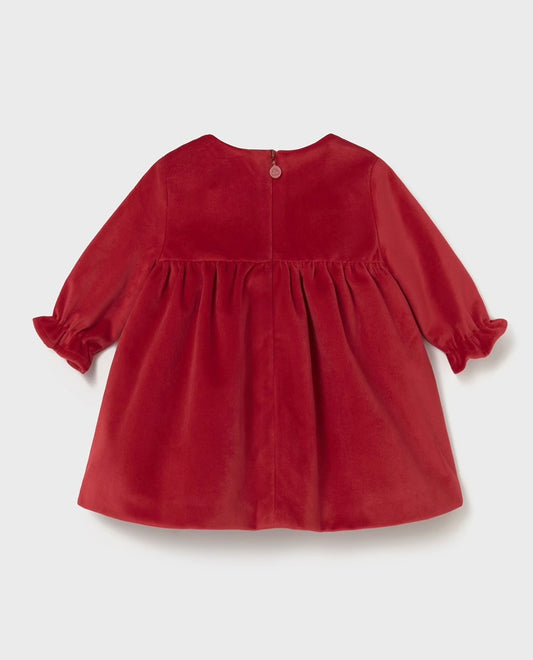 Rochie catifea nou-nascut