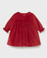 Rochie catifea nou-nascut