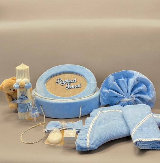 Cufar, trusou si lumanare personalizate Raphael