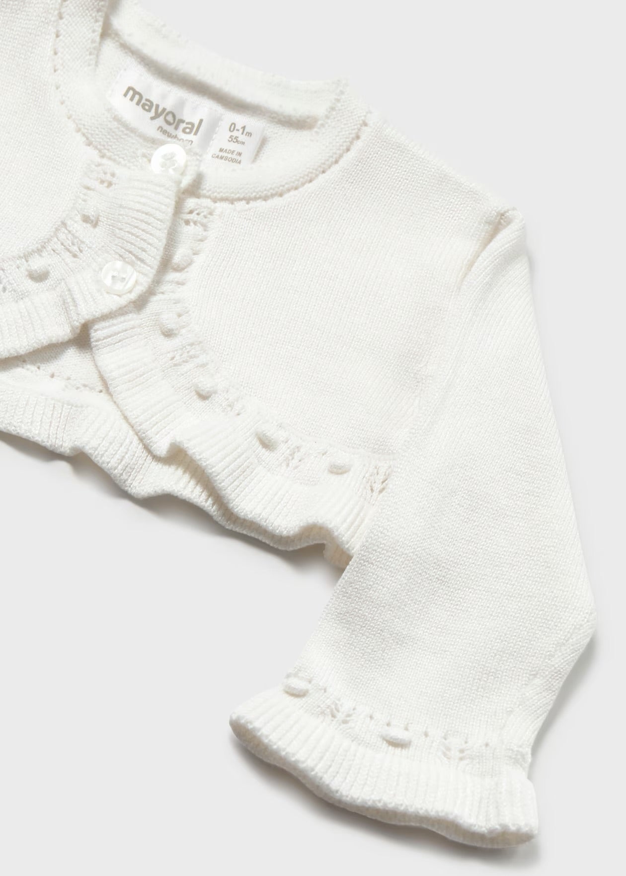 Cardigan tricot nou-nascut