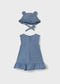 Rochie denim cu palarie nou-nascut fetite Mayoral