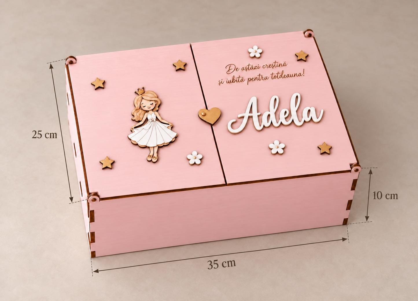 Cufar din lemn personalizat