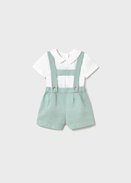 Set pantalolni scurti si camasa cu guler nou-nascut Mayoral