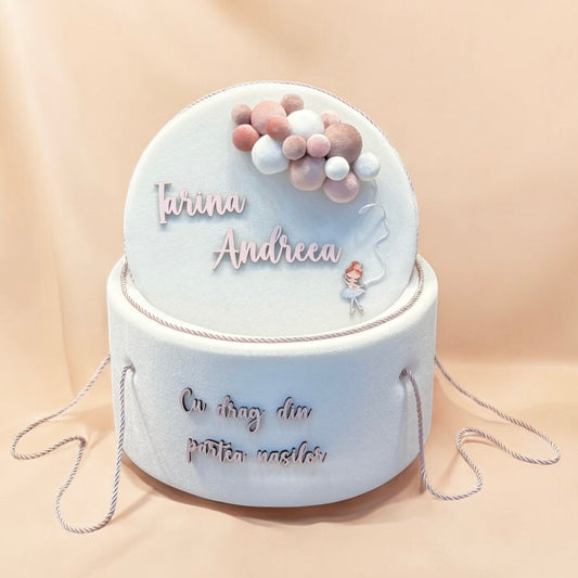 Cufar din catifea personalizat Iarina