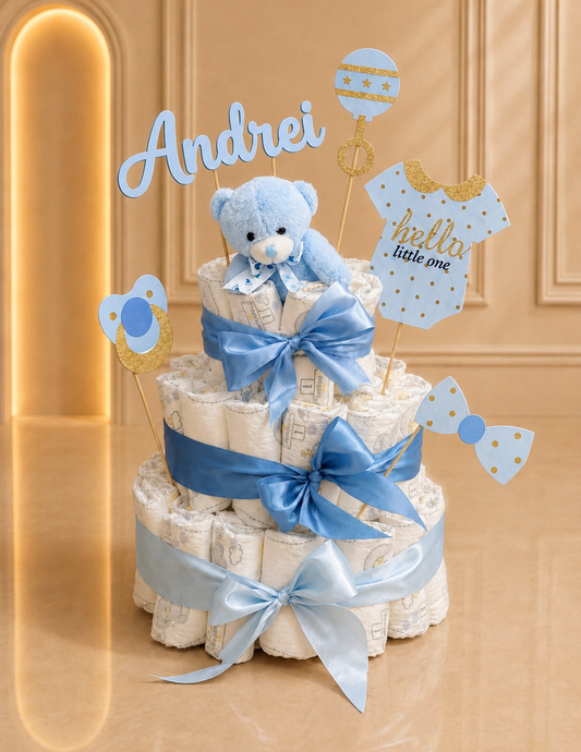 Tort pampers cadou nou-nascut baiat