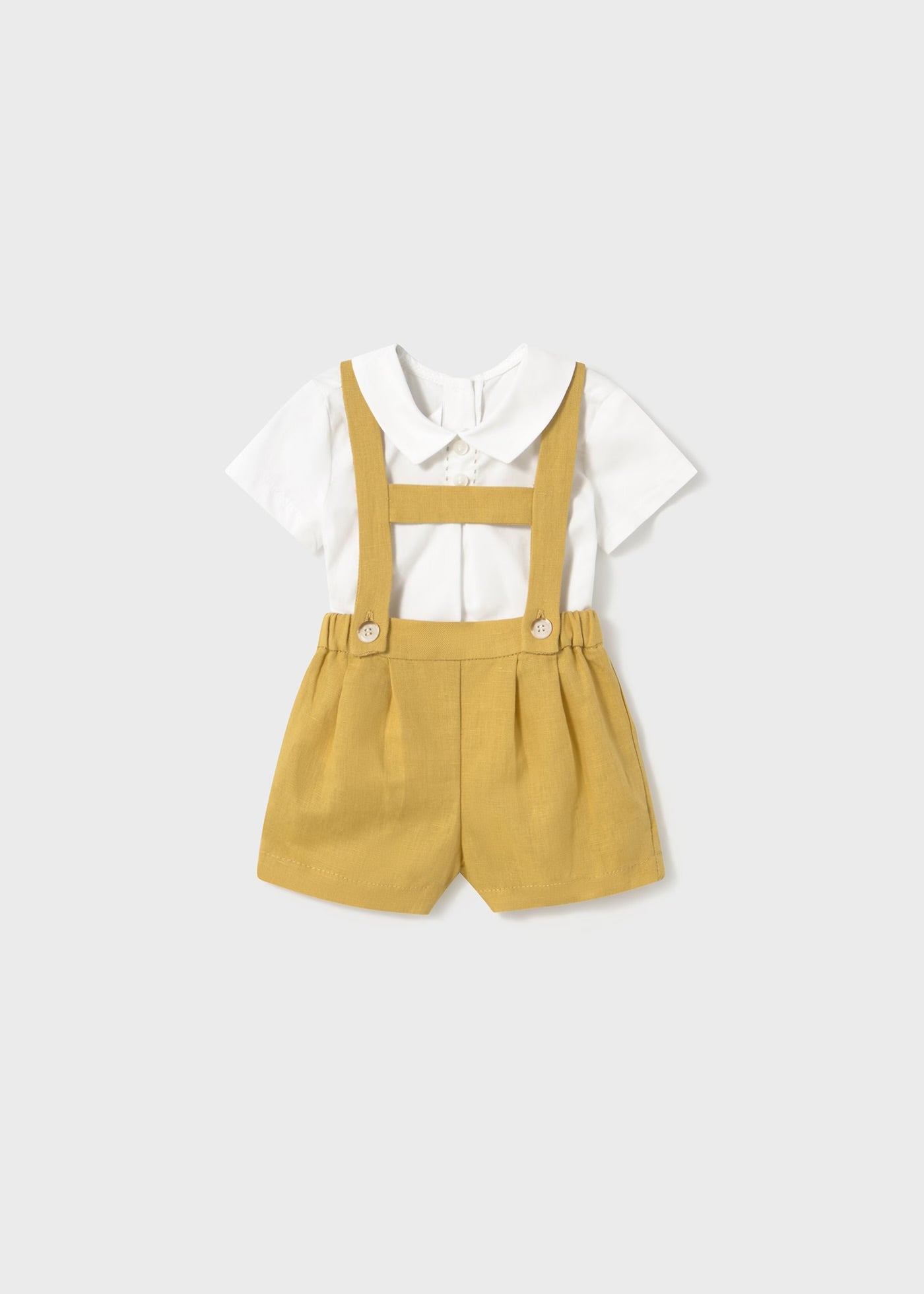 Set pantalolni scurti si camasa cu guler nou-nascut Mayoral