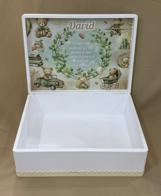 Cufar din lemn personalizat