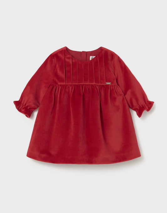 Rochie catifea nou-nascut