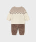 Set pantaloni si pulover nou-nascut