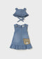 Rochie denim cu palarie nou-nascut fetite Mayoral