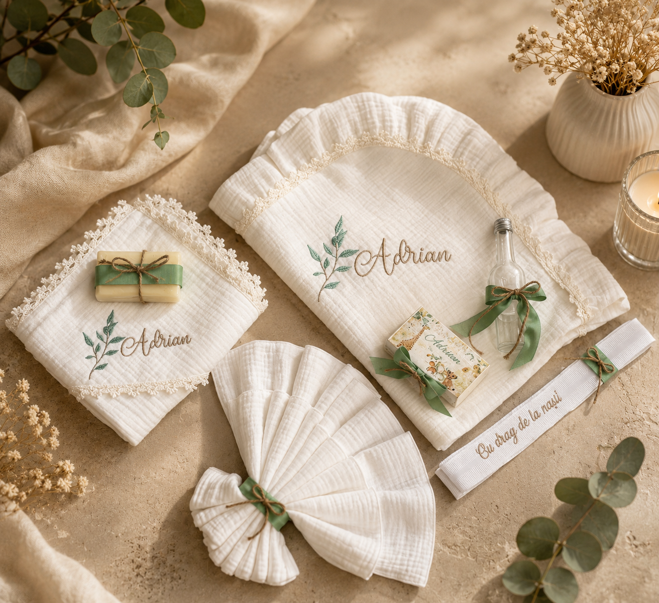 Trusou din muselina personalizat