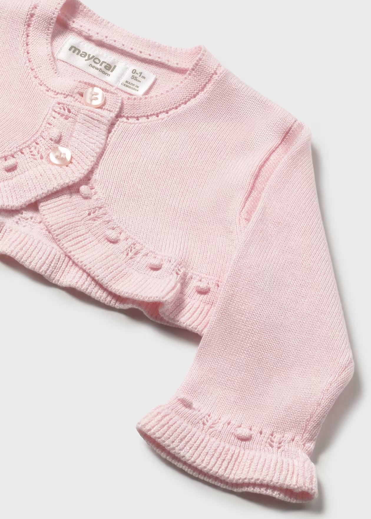 Cardigan tricot nou-nascut
