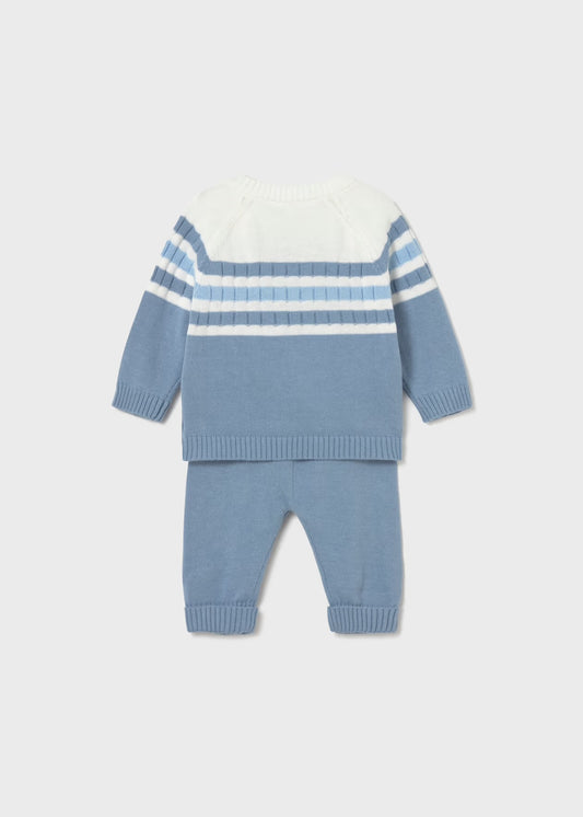 Set cu pantaloni lungi nou-nascut