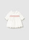 Rochie combinata broderie nou-nascut